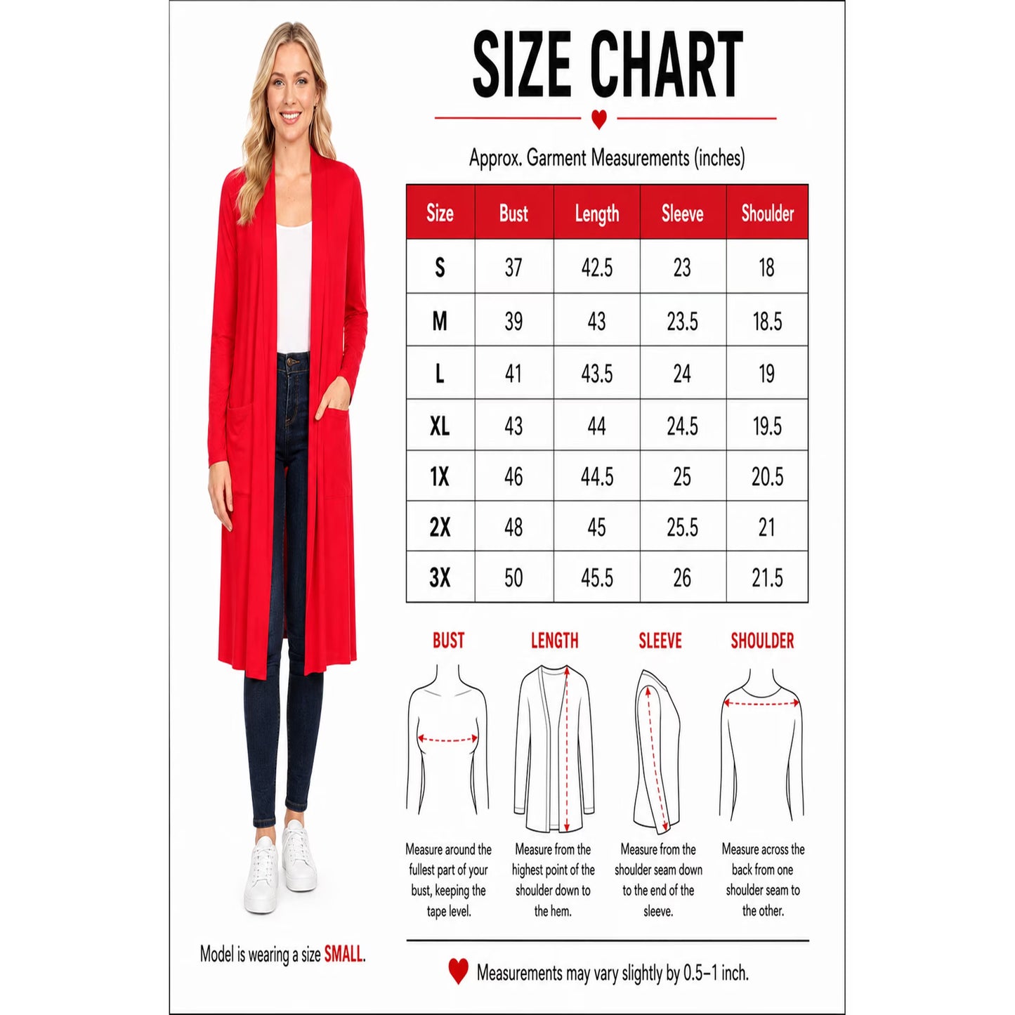Women's Casual Long Cardigan with Pockets