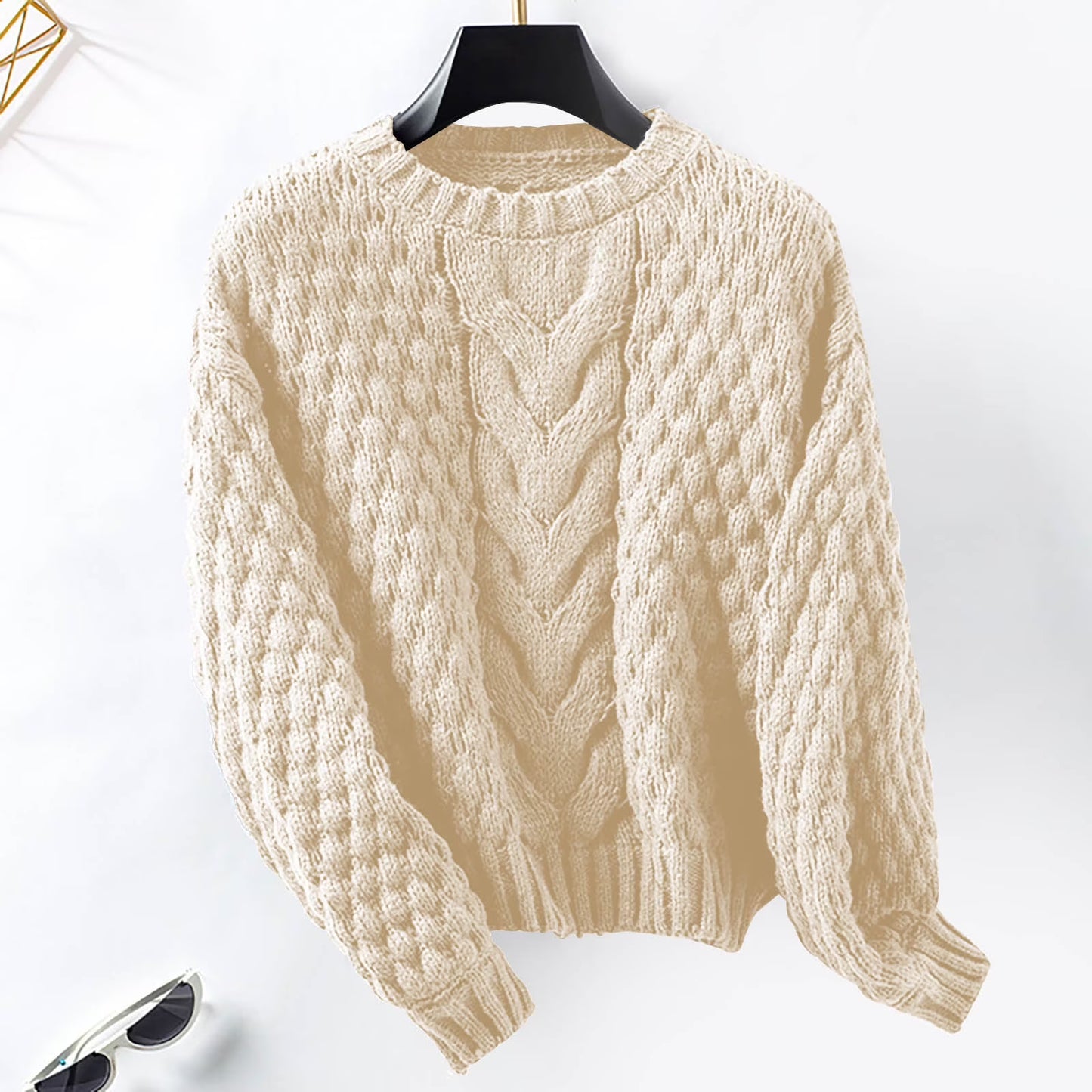 Women's Oversized Hollow Out Knitted Sweater
