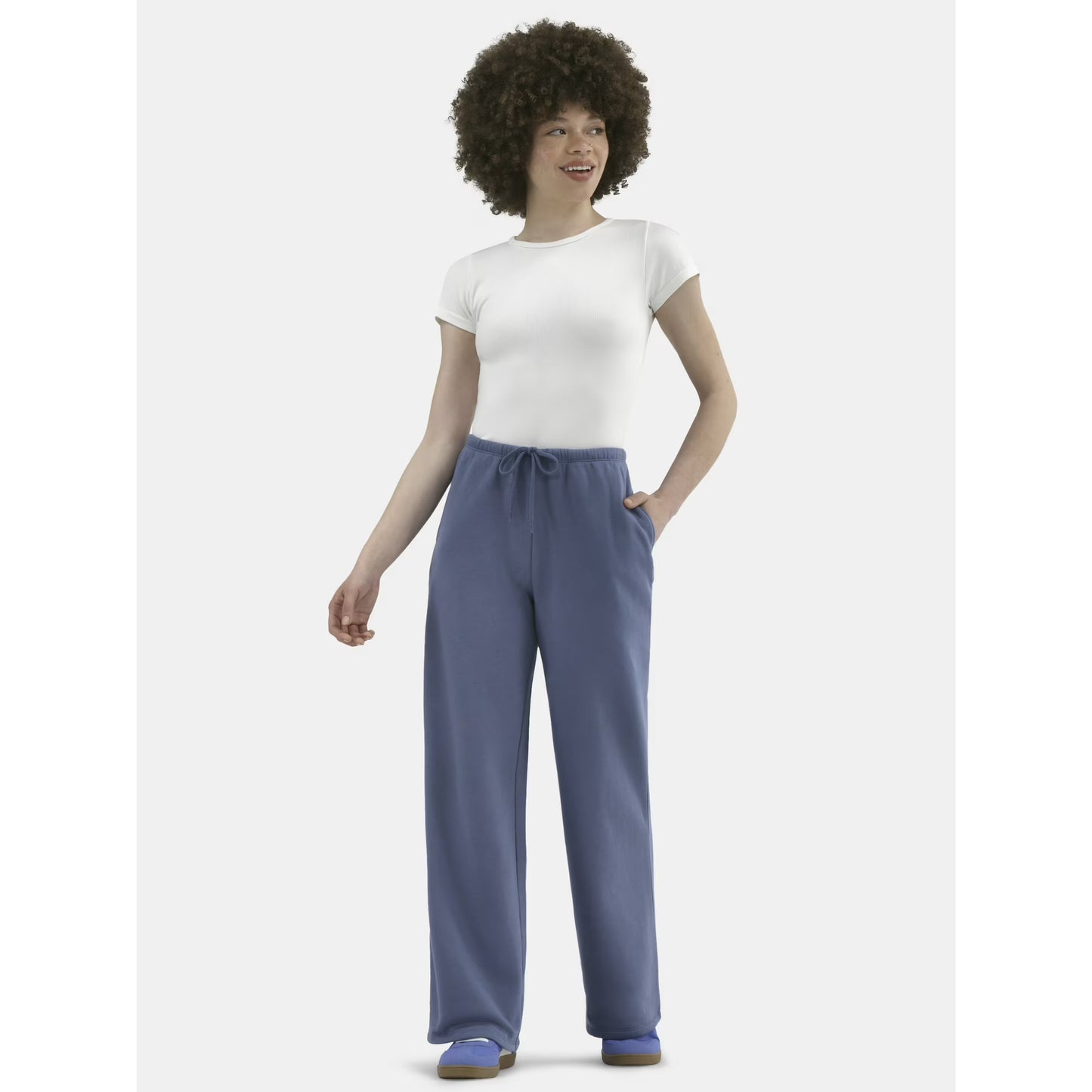 Women's Soft Fleece Wide Leg Sweatpants