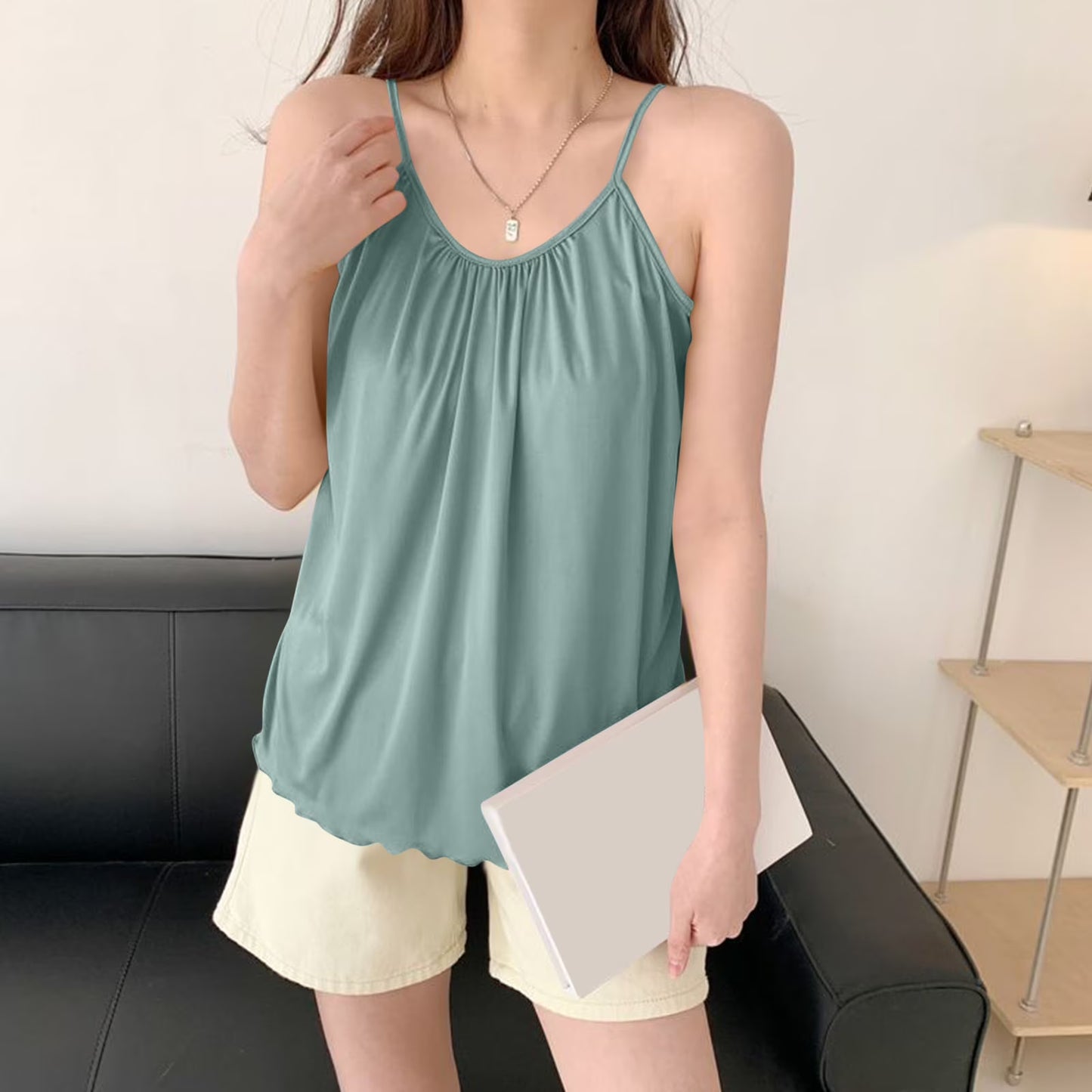 Women's Sleeveless Pajama Tank Top