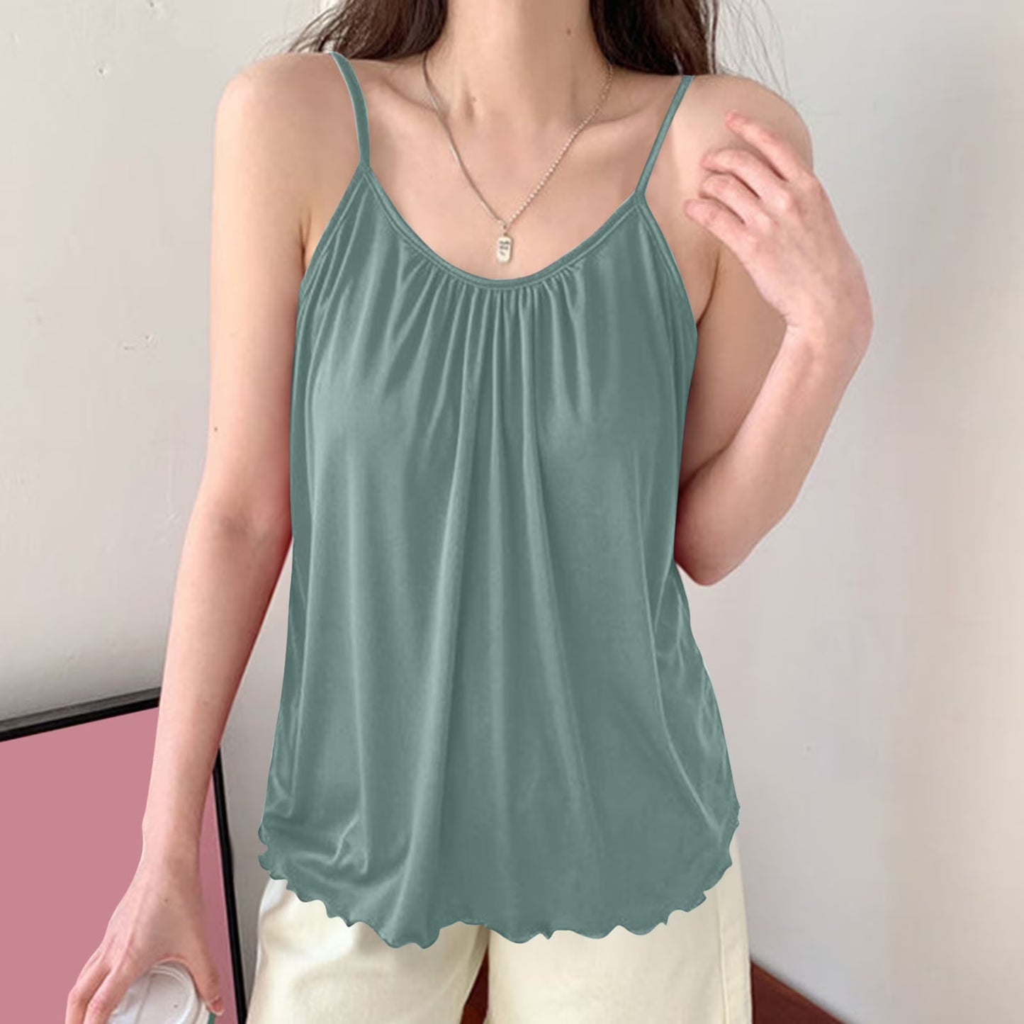 Women's Sleeveless Pajama Tank Top