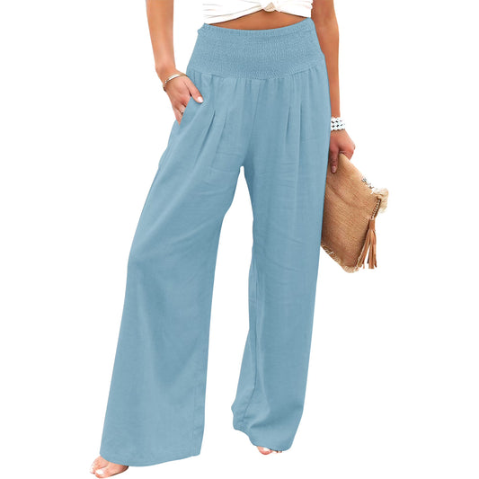 Women's Boho Wide Leg Beach Pants