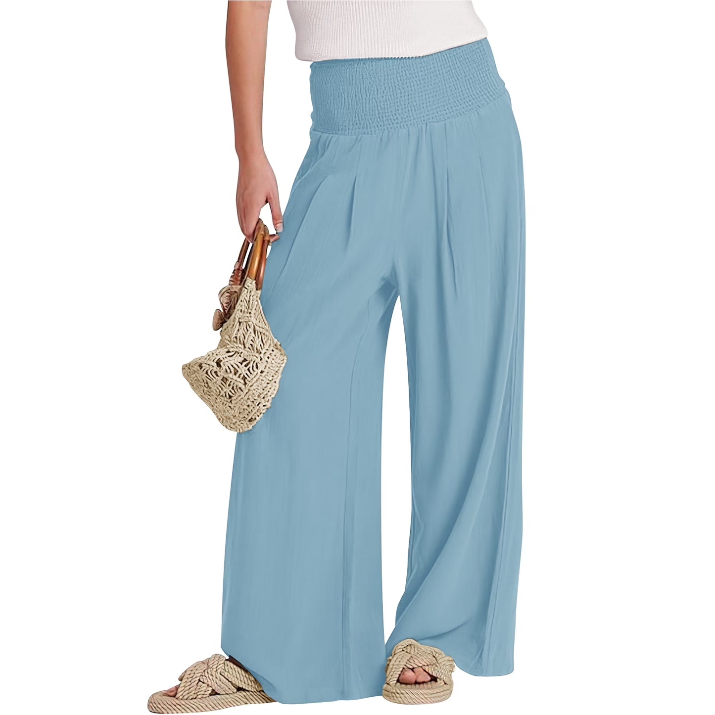 Women's Boho Wide Leg Beach Pants