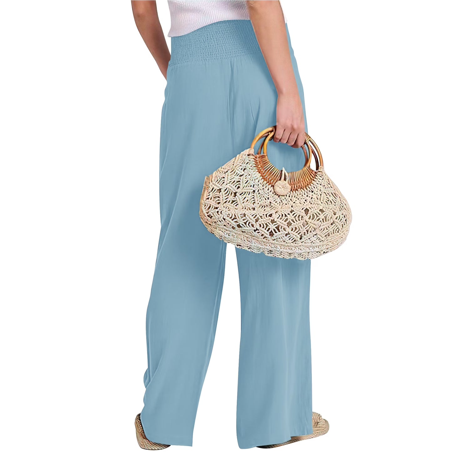 Women's Boho Wide Leg Beach Pants